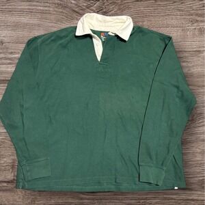 RK Platinum Rugby Shirt Men's XL Green Collared Preppy Polo
